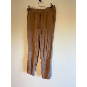 Madewell Shorewalk Cover-Up Pants LINEN Dusty Pink Size Small